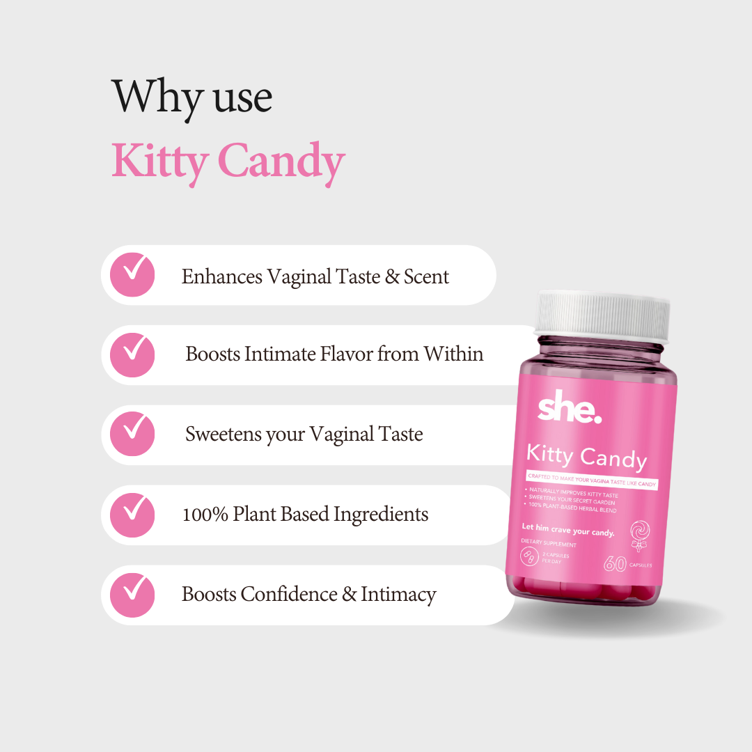 Kitty Candy – Capsules to Naturally Sweeten Vaginal Taste