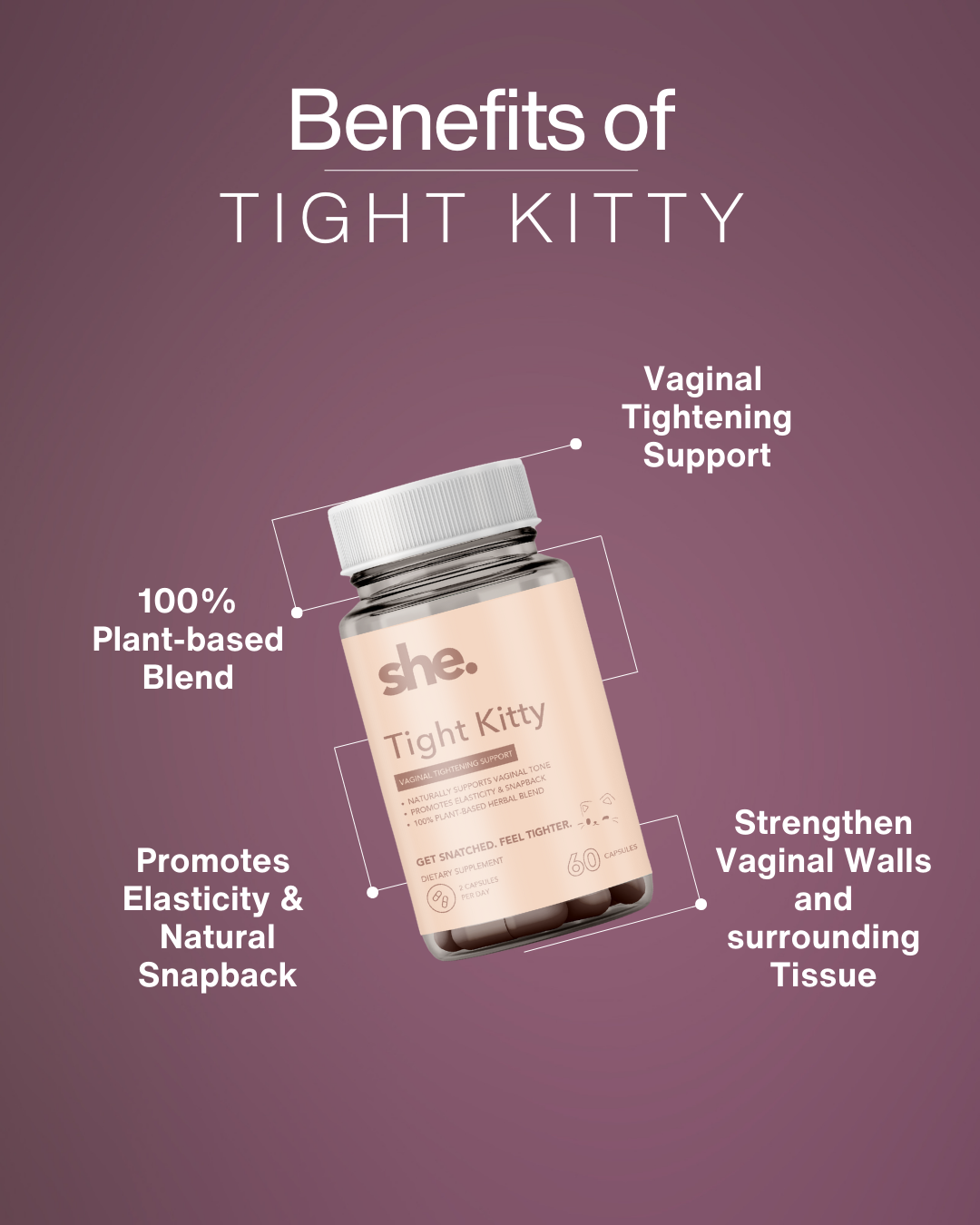 Tight Kitty – Capsules to Naturally Tighten & Tone Vaginal Muscles