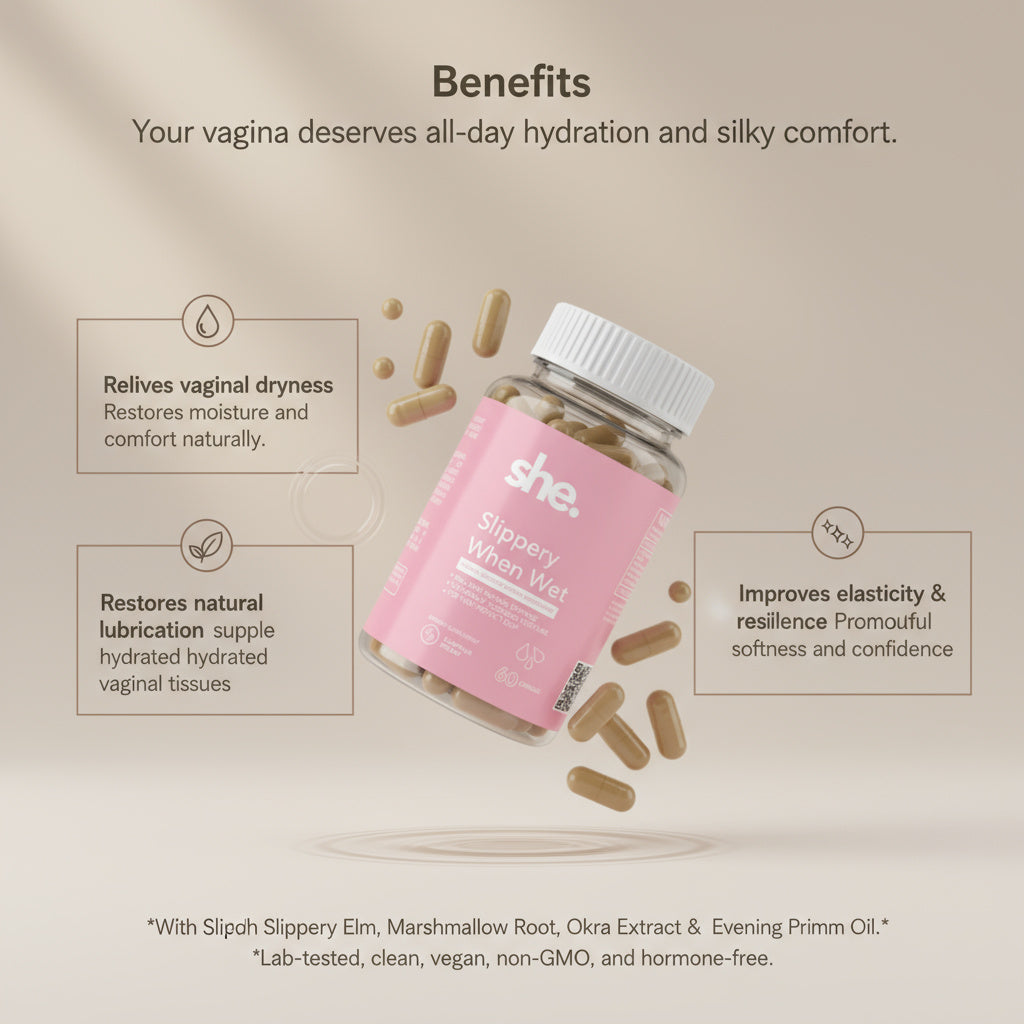 Slippery When Wet Capsules for Intimate Moisture Care | SHE. Slippery When Wet Capsules for Intimate Moisture Care | SHE.